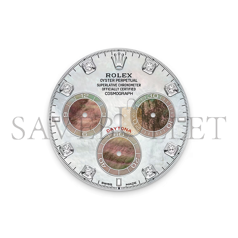 r01ex cosmograph daytona oyster, 40 mm, white gold and D1am0nds m126589rbr-0001